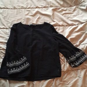 Zara Bell Sleeve Blouse